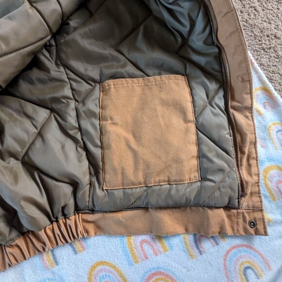 Vintage Walls Men's Insulated Canvas Jacket Corduroy Collar Size M - Picture 4 of 7